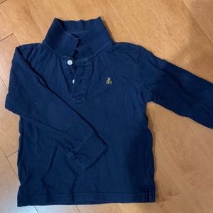 Baby Gap long-sleeved navy polo shirt. Size 5T.